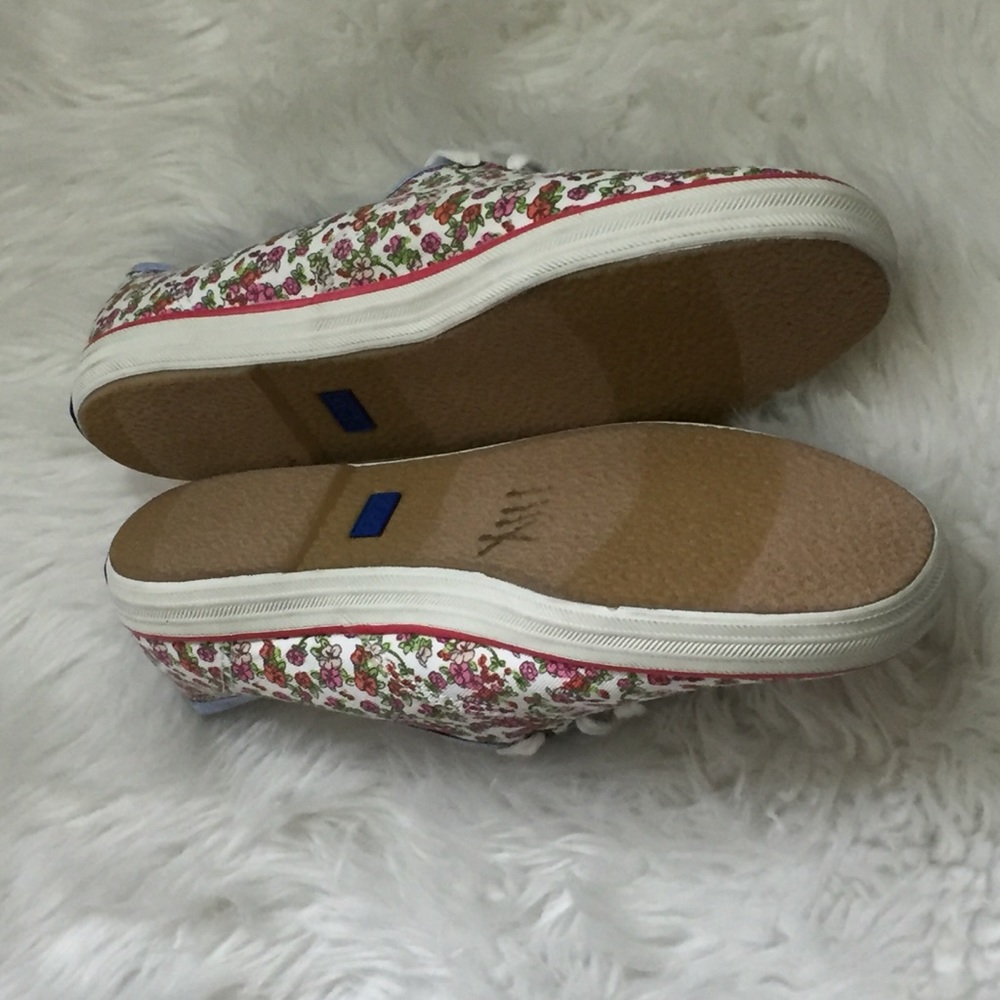 Keds 8.5 Floral Plimsolls Champion Shoes New - Picture 4 of 8